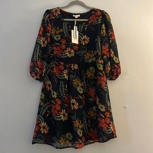 Anthropologie tulle new with tags midi floral dress medium